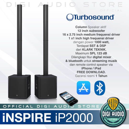 Speaker Column Turbosound iNSPIRE iP2000 - 1000 Watt with 12 inch Subwoofer