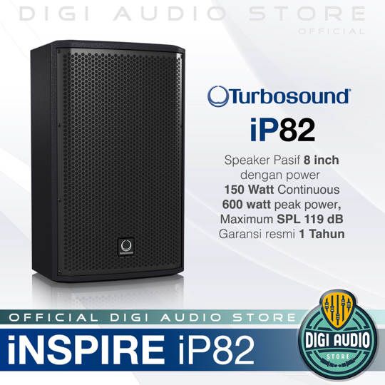 Speaker Pasif Turbosound iNSPIRE iP82 - 8 inch - 600 Watt - ( Harga 2 unit Speaker )
