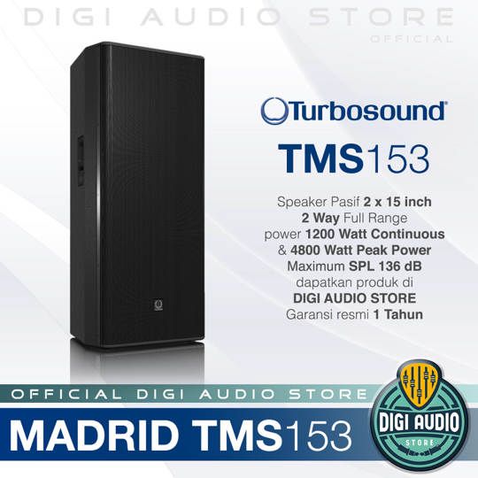 Turbosound Madrid TMS153 Speaker Pasif 2 Way 2 x 15 inch 4800 Watt