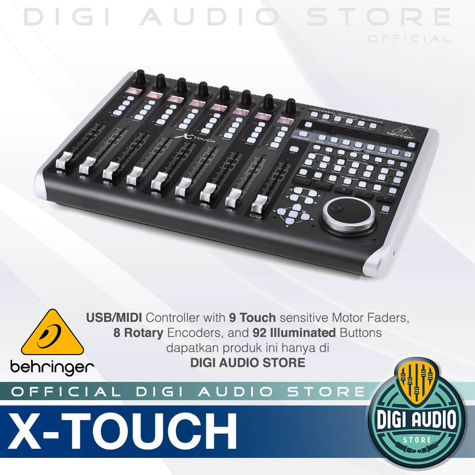 Control　Workstation　Remote　Universal　USB　DAW　X-TOUCH　Audio　MIDI　Behringer　Digital