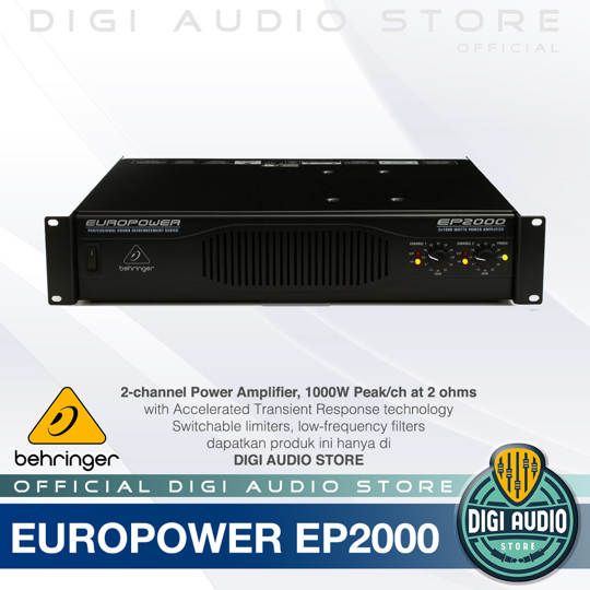 Behringer Europower EP2000 2000 Watt Speaker Power Amplifier