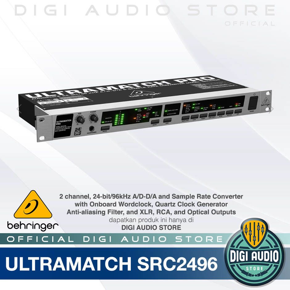 Behringer Ultramatch Pro SRC2496 2-channel, 24-bit/96kHz A/D-D/A