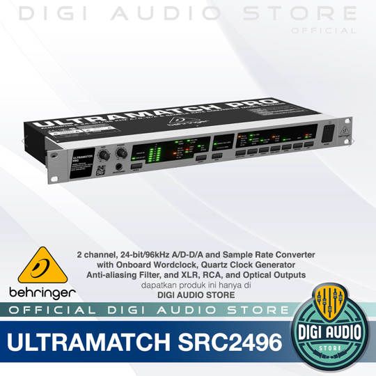 Behringer Ultramatch Pro SRC2496 2-channel, 24-bit/96kHz A/D-D/A and Sample Rate Converter