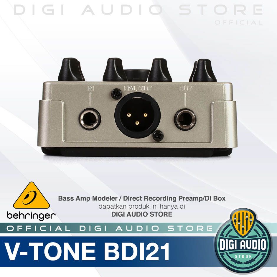 BEHRINGER V-TONE BASS DRIVER DI BDI21 - Bass Amp Modeler & Direct Recording Preamp