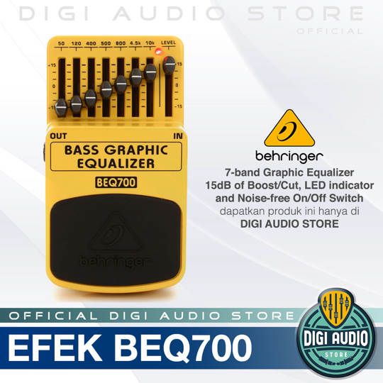 Behringer BEQ700 Bass Graphic Equalizer Pedal Stompbox
