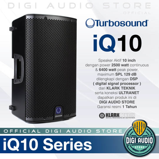 Speaker Aktif Turbosound iQ10 - 2500 Watt - 10 inch