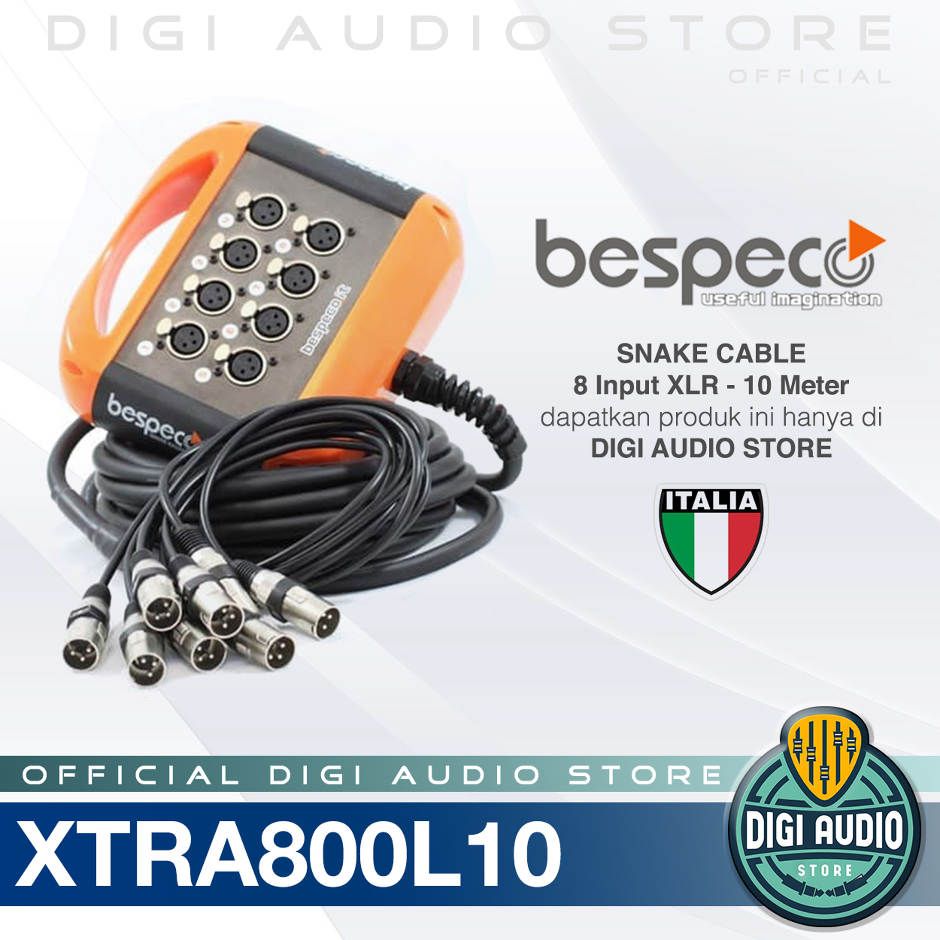 Snake Cable Bespeco XTRA800L10 Kabel Junction Box 8 Input - 10 meter