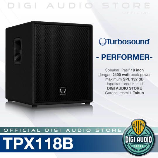 Speaker Subwoofer Pasif Turbosound Performer TPX118B - 18 inch - 2400 Watt