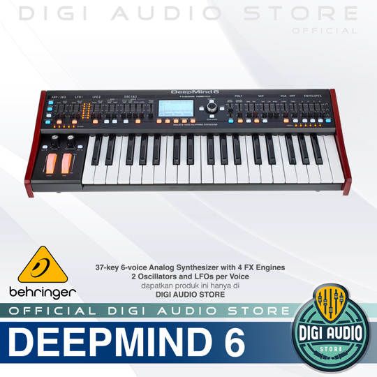 Behringer DeepMind 6 - 37 key 6 voice Analog Synthesizer Keyboard