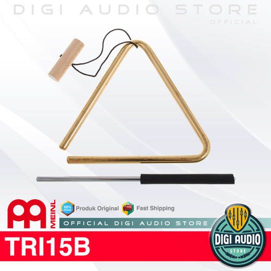 Meinl TRI15B Triangle Brass Solid 15 cm Free Metal Beater