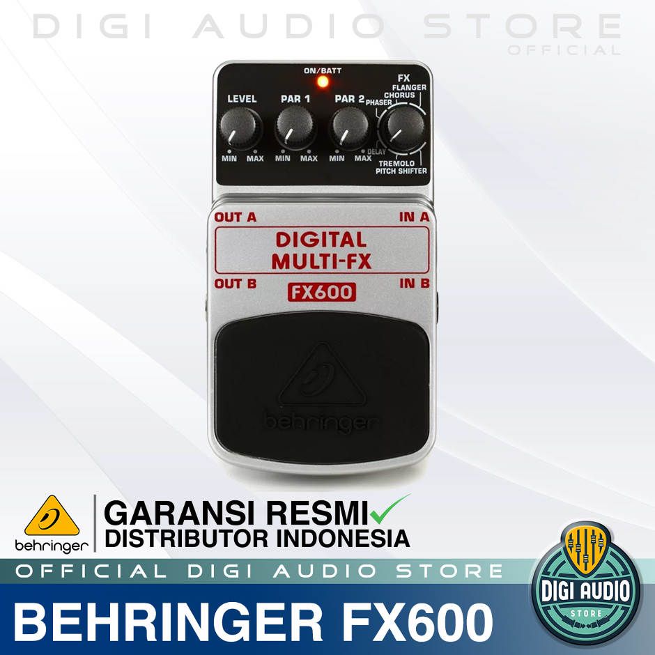 Behringer FX600 Digital Stereo Multi Effects Guitar Stompbox