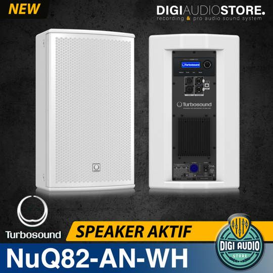 Turbosound NuQ82-AN-WH NuQ Series Speaker Aktif 600 Watt 8 inch