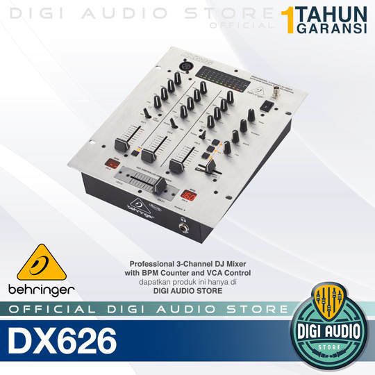 Behringer Pro Mixer DX626 3 channel DJ Mixer