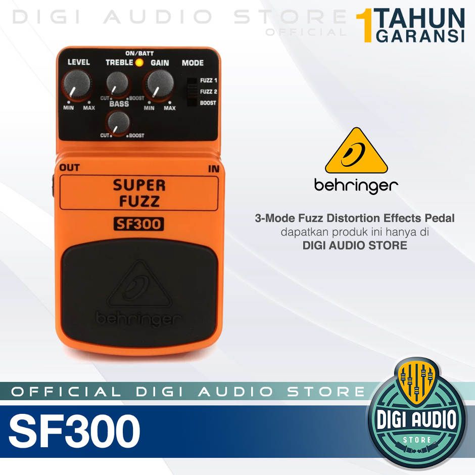Behringer SF300 Super Fuzz Guitar Pedal Effect Stompbox