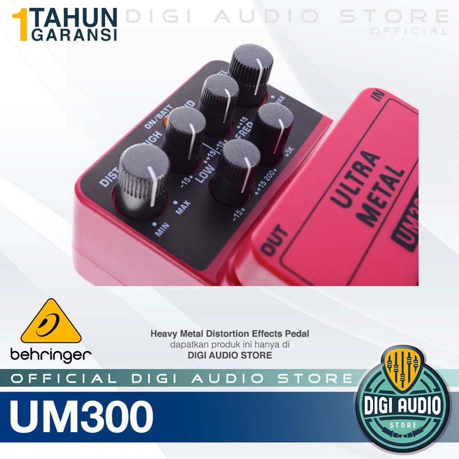Pedal Efek Gitar Stompbox Behringer UM300 Ultra Metal Distortion