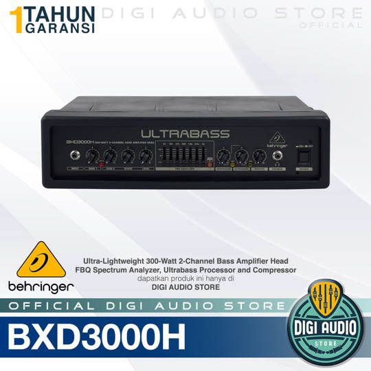 Behringer ULTRABASS BXD3000H Bass Head Amplifier