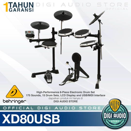 Behringer XD80USB Drum Elektrik - 8 Pcs Electric Drum Set