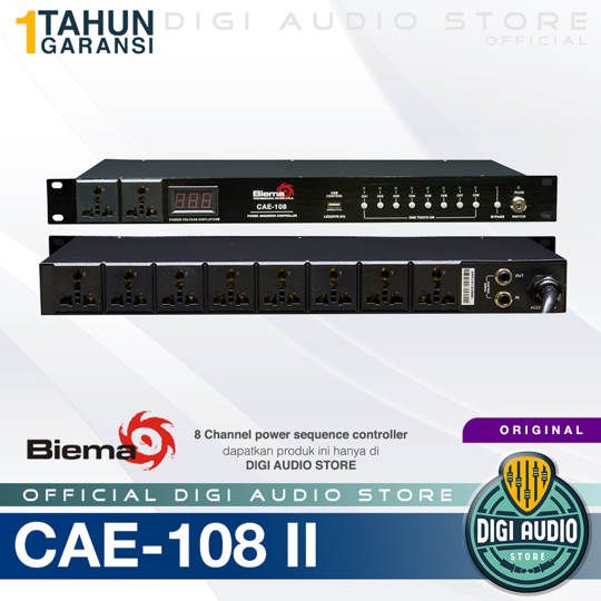 Biema CAE-108 II Power Squencer Controller / Power Distribution 8 + 2 Output Daya Listrik 