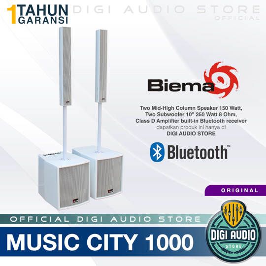 Speaker Sound System BIEMA CITY 1000 - 2 Speaker Column + 2 Subwoofer