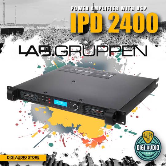 Power Amplifier Lab Gruppen IPD 2400 Compact 2400 Watt 2-Channel DSP Controlled Power Amplifier