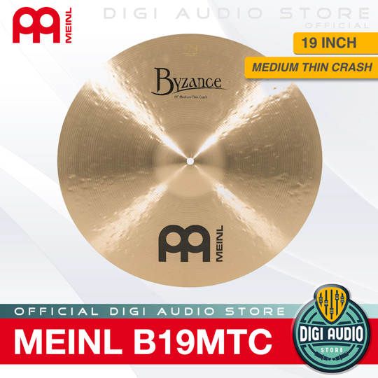 Cymbal Drum MEINL B19MTC 19 inch Medium Thin Crash Byzance Traditional