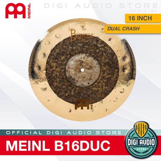 Drum Cymbal MEINL B16DUC 16 inch Dual Crash Byzance Extra Dry - 16