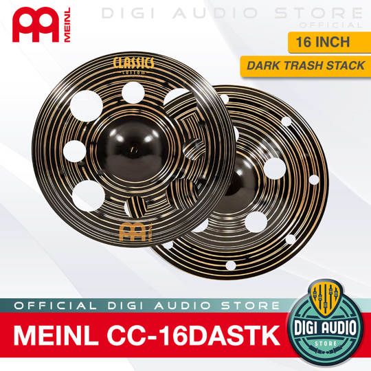 Cymbal Drum Meinl CC-16DASTK - 16 inch Dark Trash Stack Classics Custom