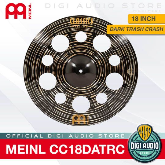 Cymbal Drum Meinl CC18DATRC - 18 inch Dark Trash Crash Classics Custom