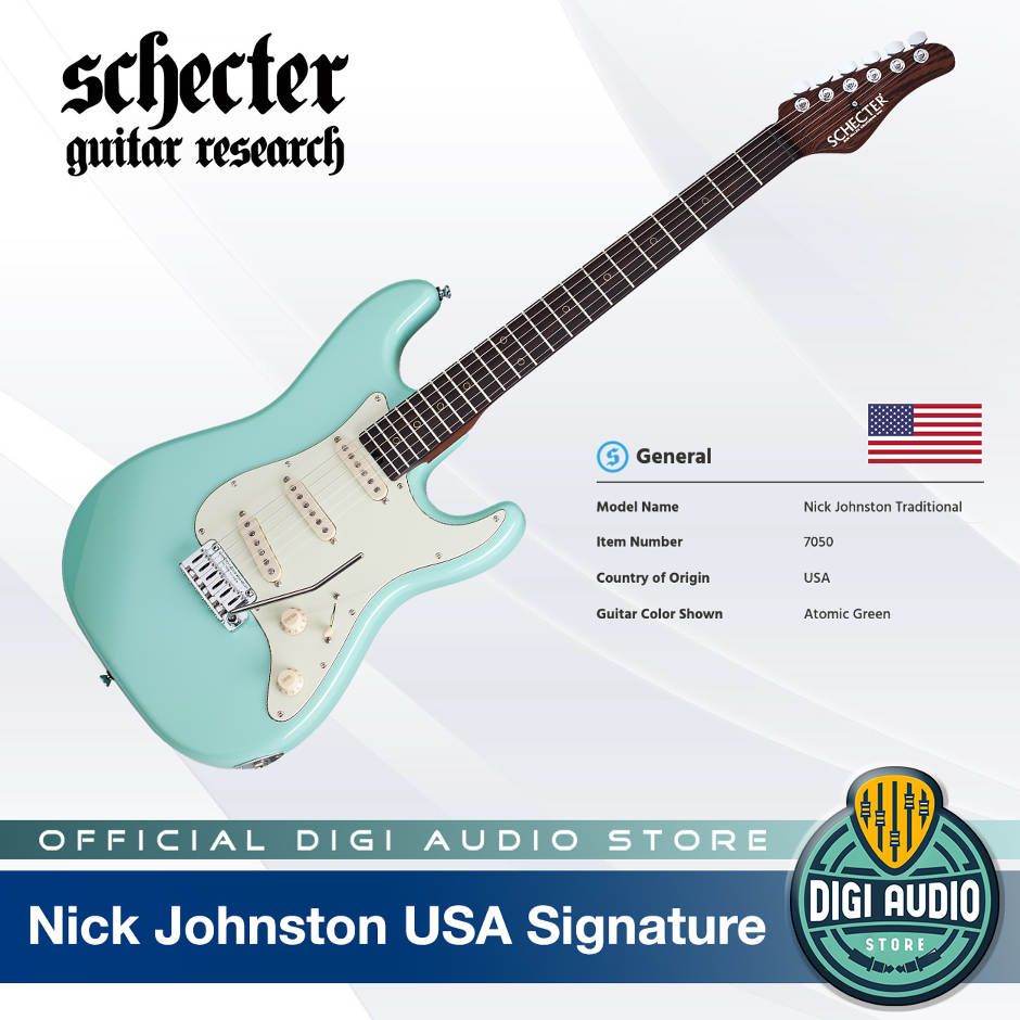 jual schecter nick johnston