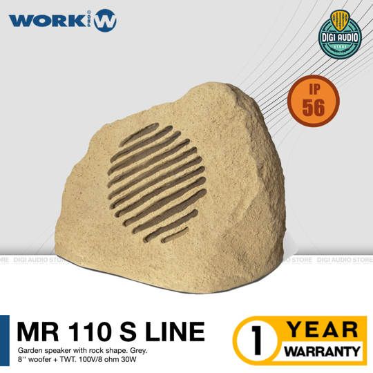 Speaker Taman Outdoor Anti Air Bentuk Batu WORK PRO MR 110 S Line - Pasif 8 inch 30 Watt