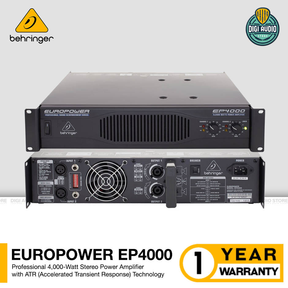 Power Amplifier Behringer Europower EP4000 - 4000 Watt with ATR