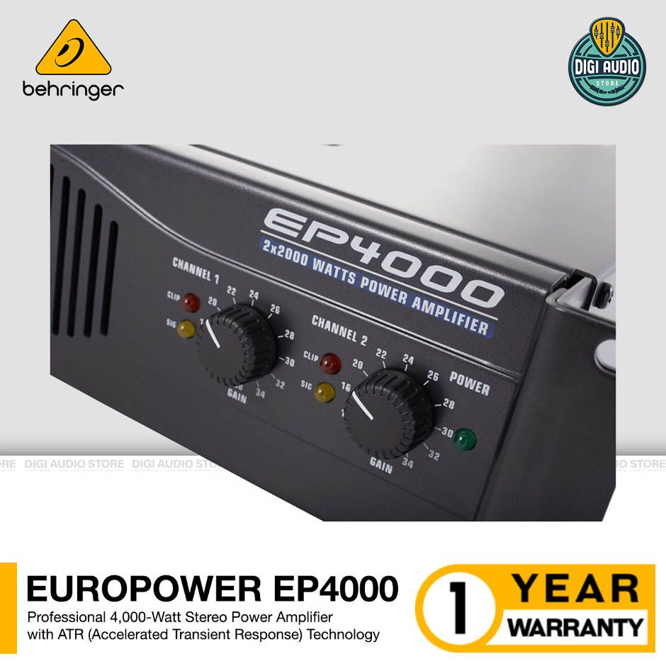 Power Amplifier Behringer Europower EP4000 - 4000 Watt with ATR