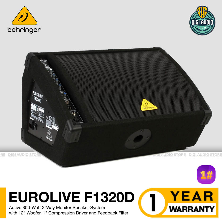 Speaker Aktif Sound System Behringer Eurolive F1320D - 12 inch 300 Watt - Floor Monitor & PA