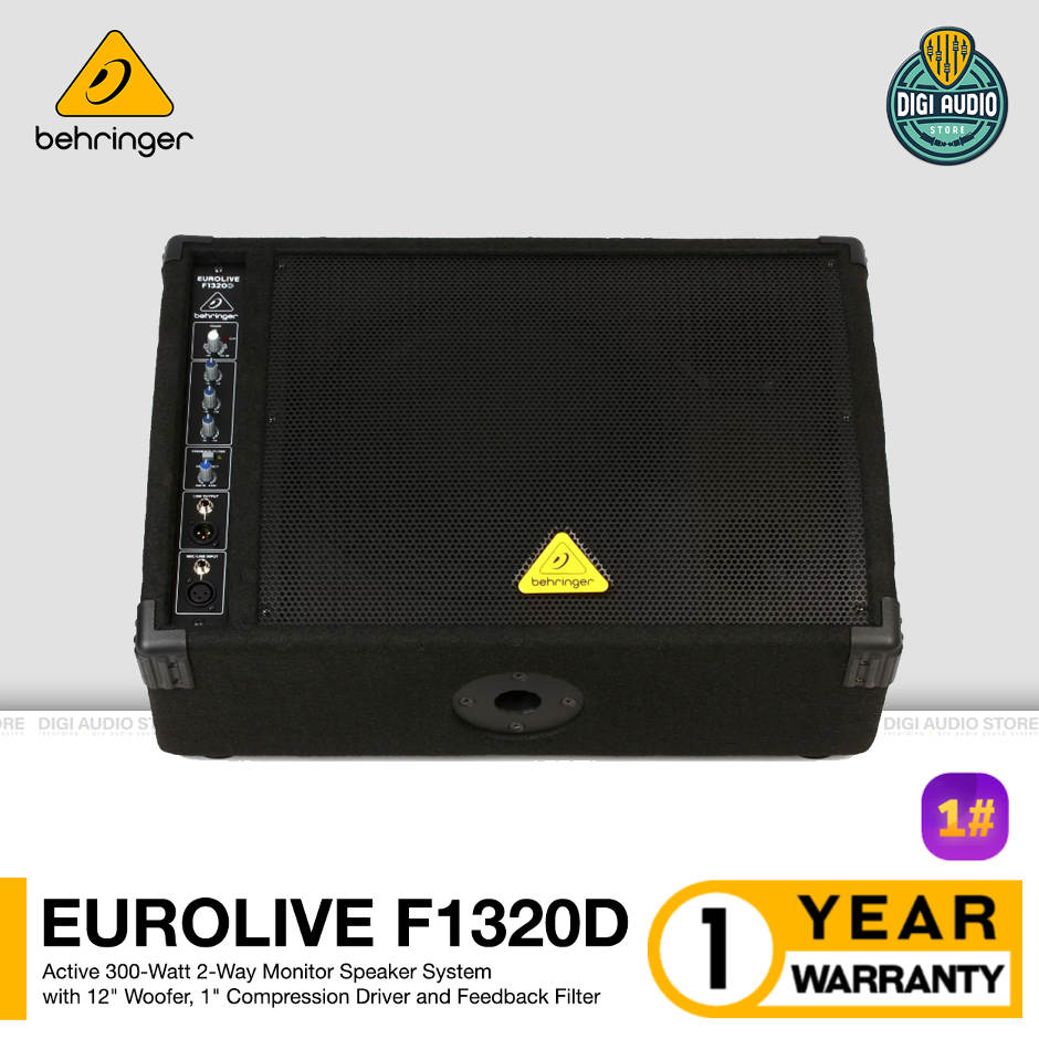 Speaker Aktif Sound System Behringer Eurolive F1320D - 12 inch 300 Watt - Floor Monitor & PA