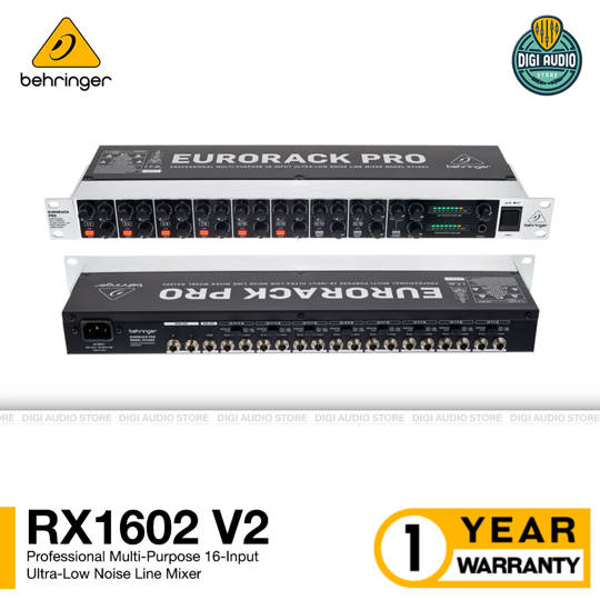 Audio Mixer Behringer Eurorack Pro RX1602 V2 Rack Line Mixer