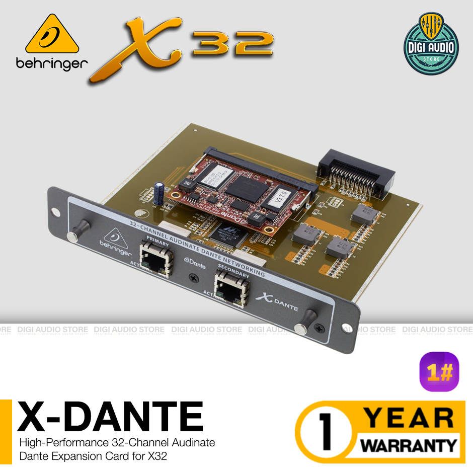 Behringer X-DANTE 32-Channel Audinate Dante Expansion Card for X32