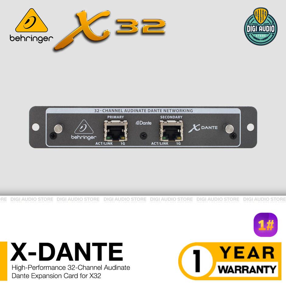 Behringer X-DANTE 32-Channel Audinate Dante Expansion Card for X32