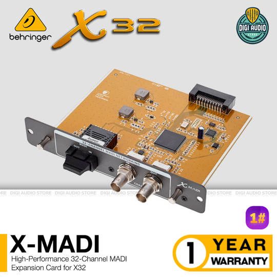 Behringer X-MADI 32-Channel MADI Expansion Card for Audio Mixer Digital Behringer X32