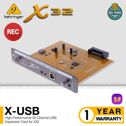 Behringer X-USB 32-Channel USB Expansion Card for Audio Mixer Behringer X32
