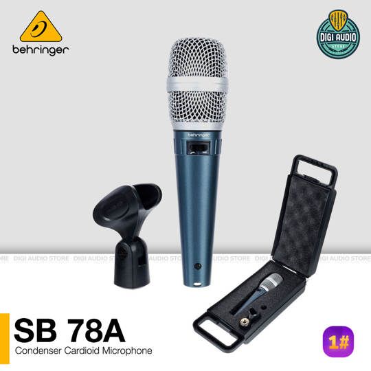 Microphone Condenser Cardioid Behringer SB 78A - Ideal untuk Vocal dan Gitar Akustik- SB78A