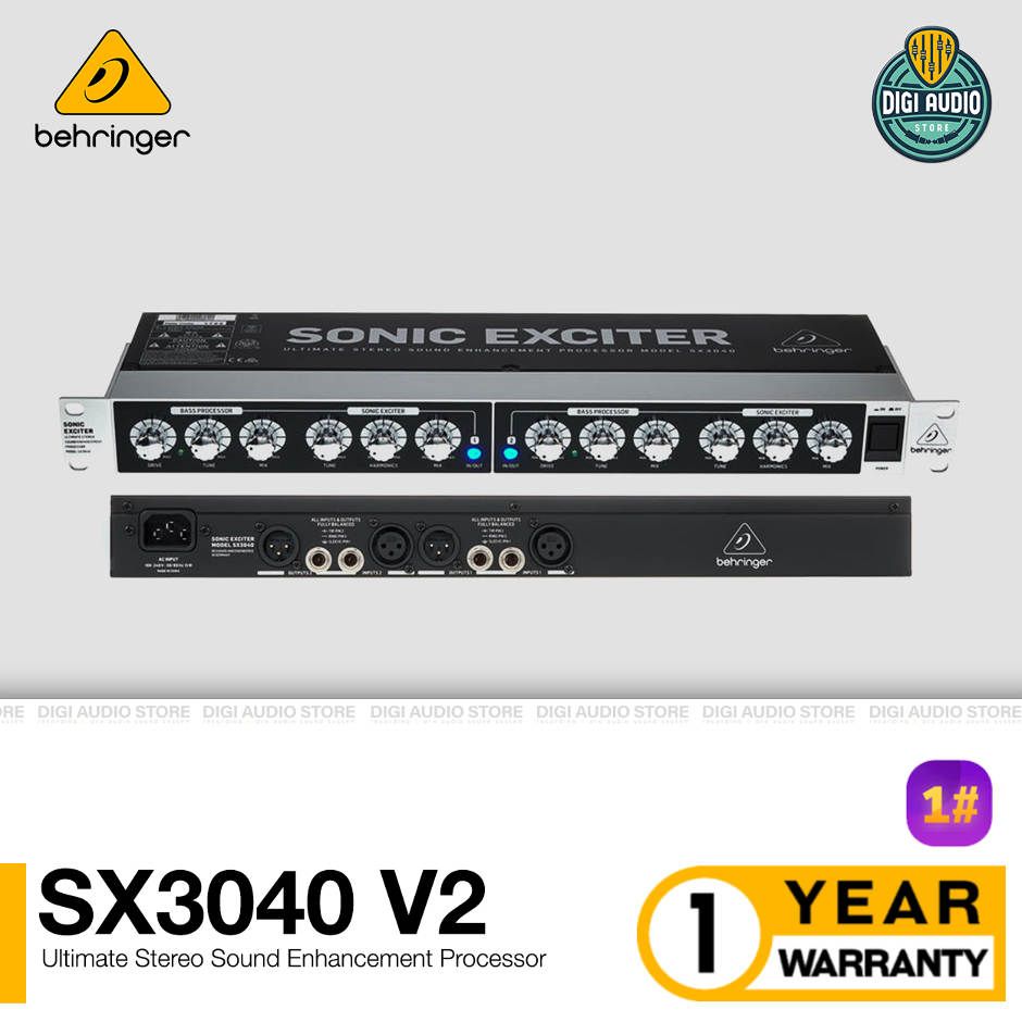 Behringer SX3040 V2 - 2 channel Sound Enhancement Processor with Sonic Exciter and Bass Processor
