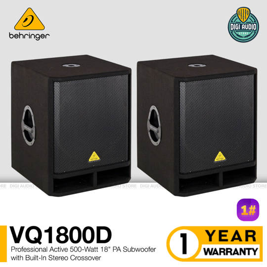 Speaker Subwoofer Aktif 500 Watt 18 inch Behringer Eurolive VQ1800D / 2 Unit