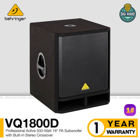 Speaker Subwoofer Aktif 500 Watt 18 inch Behringer Eurolive VQ1800D / 1 Unit