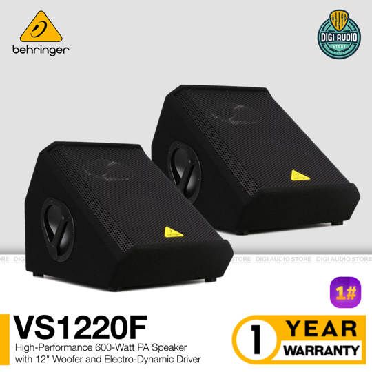 Speaker Pasif Floor Monitor & Wedges Sound system 12 inch 600 Watt Behringer Eurolive VS1220F