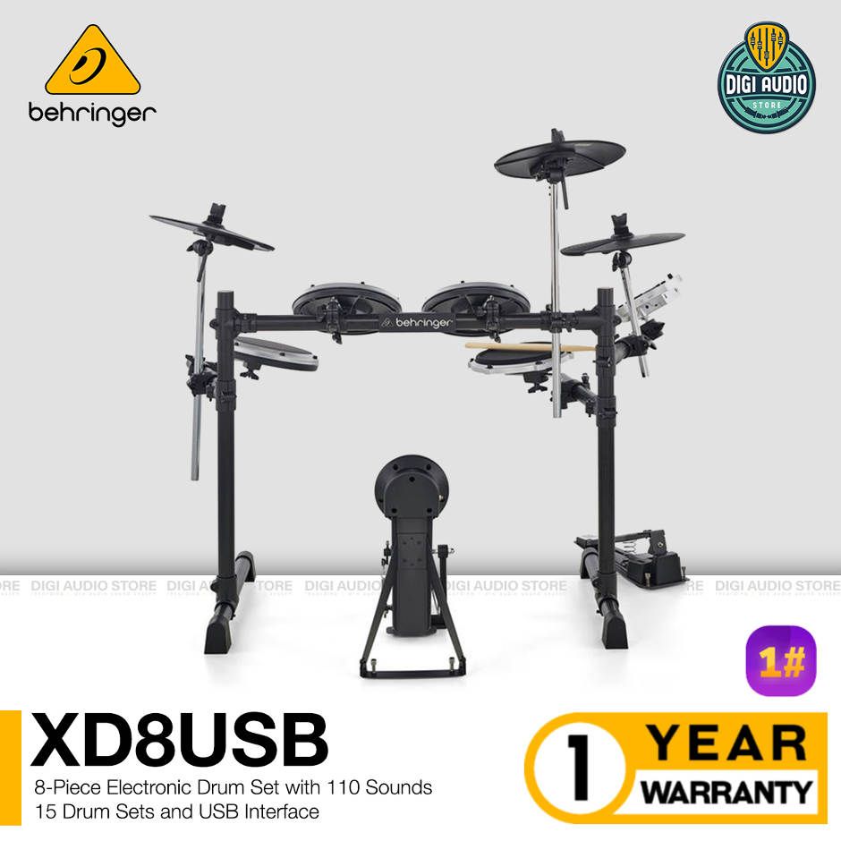 Behringer XD8USB Drum Elektrik - 8 Pcs Electric Drum Set