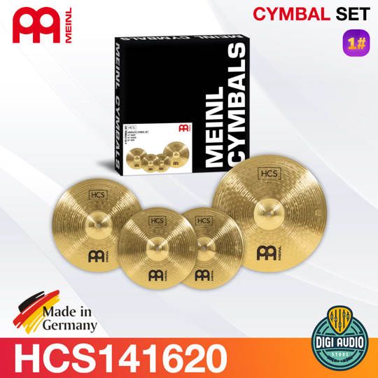 Paket Cymbal Drum Meinl HCS141620 - 14 inch Hihat - 16 Crash & 20 Ride Set