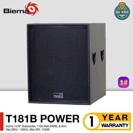 Speaker Subwoofer 18 inch 1100 Watt Biema T181B POWER