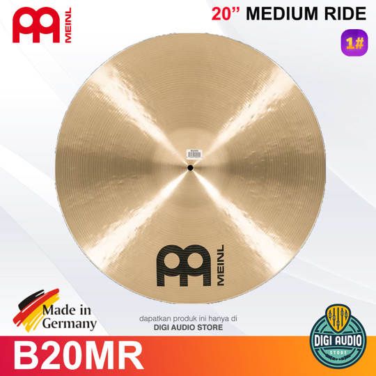 MEINL Cymbal Byzance Traditional 20 Inch Medium Ride Sizzle [ B20MR-S ]