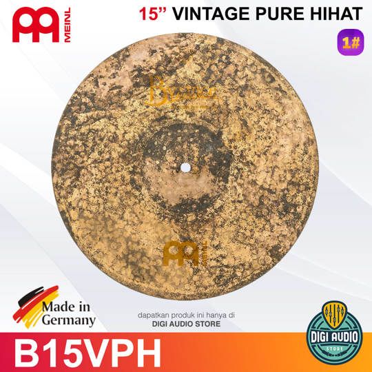 Meinl Cymbal B15VPH 15 inch Vintage Pure Hihat Byzance Vintage