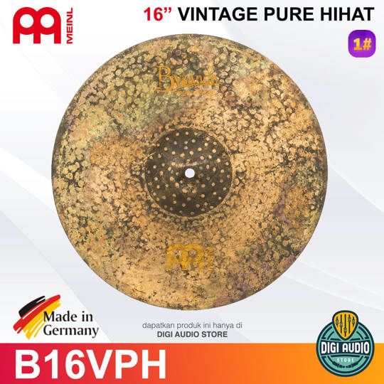 Meinl Cymbal B16VPH 16 inch Vintage Pure Hihat Byzance Vintage